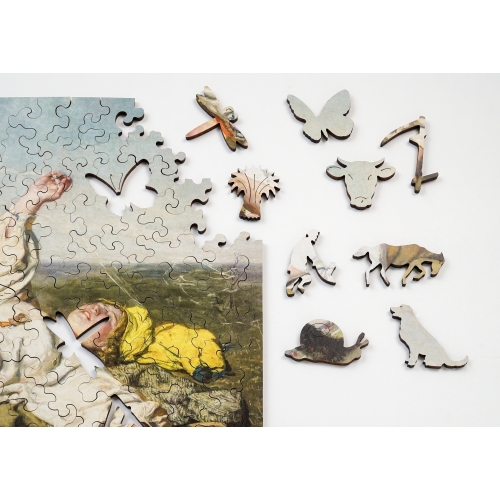 Drewniane puzzle A4 Chełmoński Babie lato 165 el.